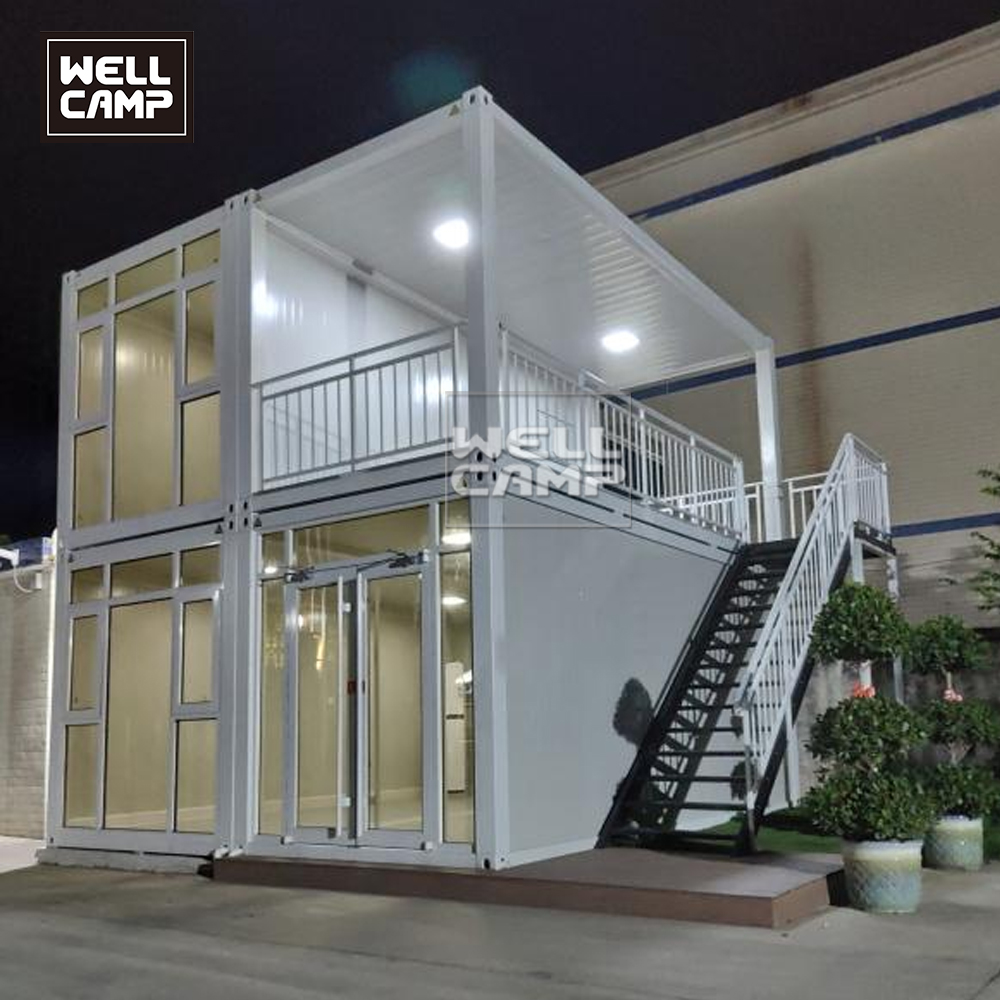 China Prefabricated Flat Pack Container Office Customizable Modular Prefab House Factory Price