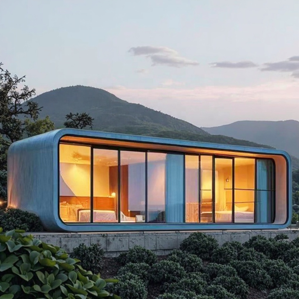 M 20 40-foot Modular Prefabricated Small Family Container Office Portable Apple House Pod School Living Room Bedroom Mall