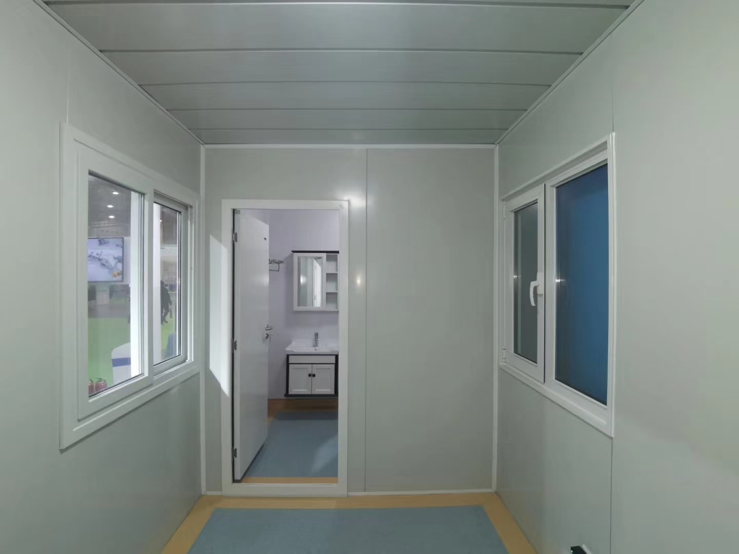 Smart Home Prefab Expandable 20ft/40ft Modular Container Assemble Well Sandwich Panel Flat Pack Modern House Office/Bathroom Use