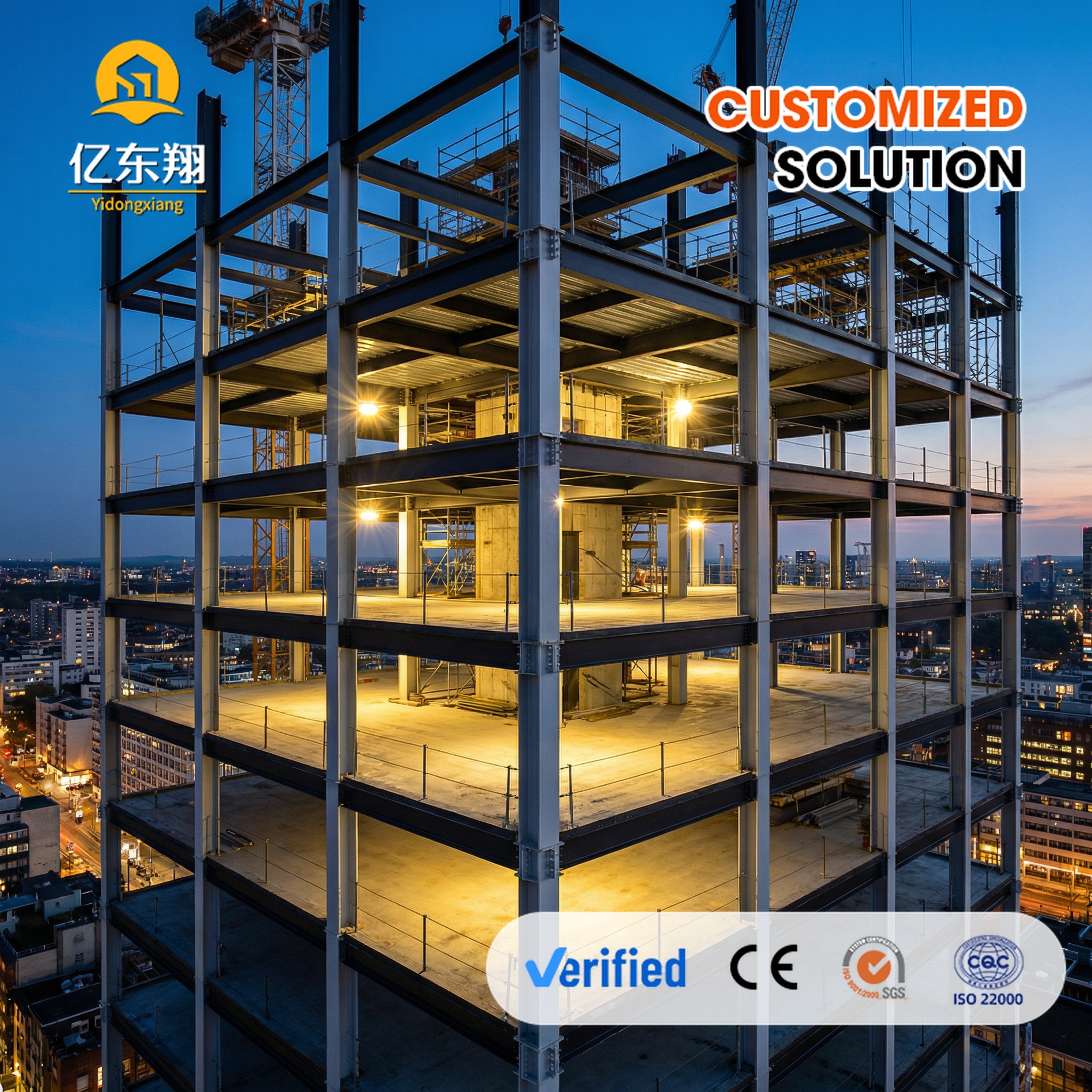 High Quality Multi-story Modular Steel Structure Apartment for Labor Camp and Worker Accommodation Projects