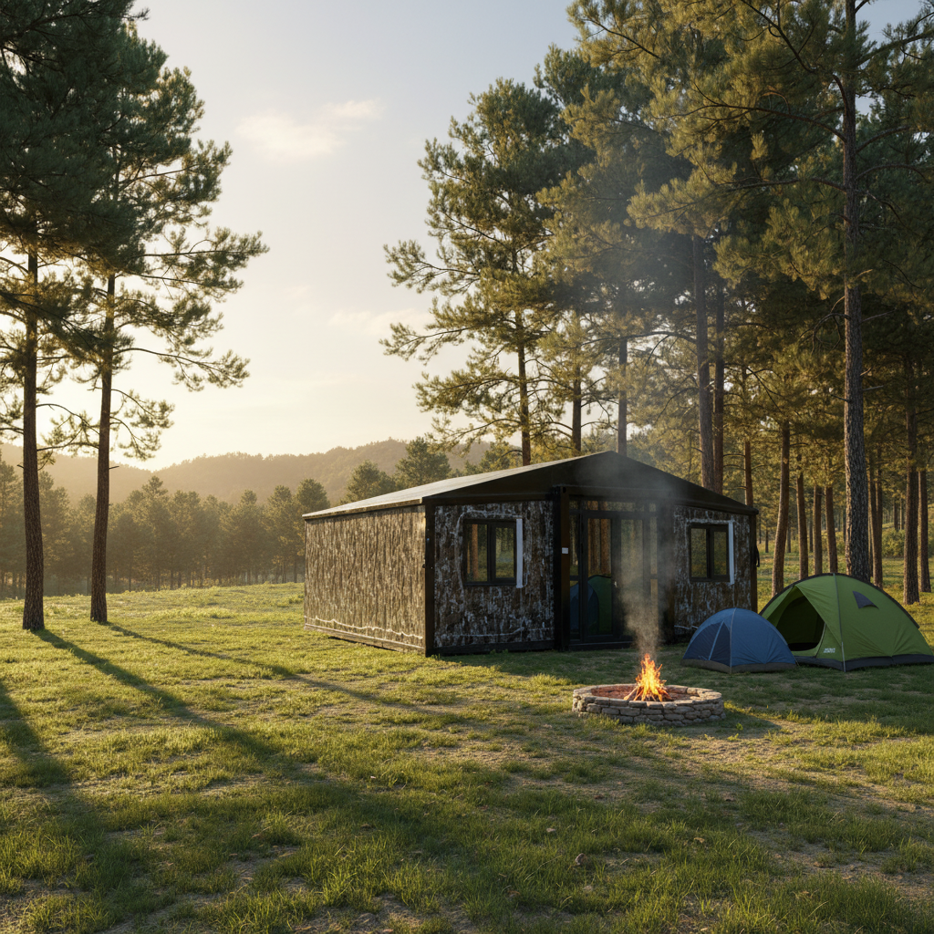 Portable Luxury Modular Homes 20ft 40ft Expandable Steel Container 1-2 Bedroom Tiny Villas Prefabricated Luxury Housing