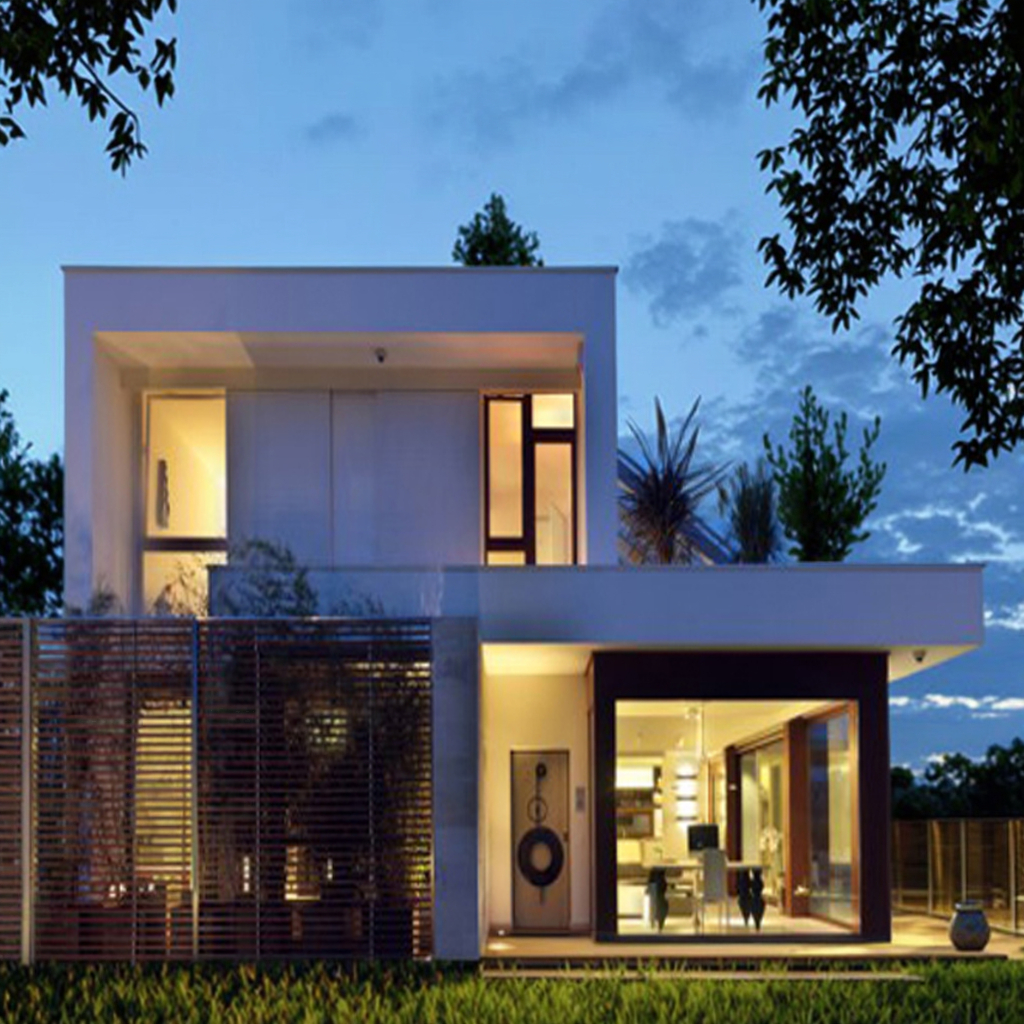 Luxury 240m2 Double-Decker Prefab Villa 4-5 Bedroom Suite with Bathroom and Gym Luxury Prefabricated Cement House
