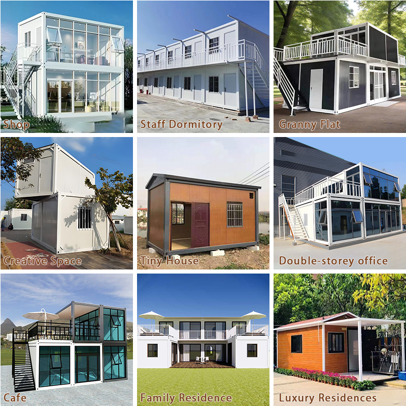 20ft 40ft Expandable Container House Light Steel Modular Home Portable House Mobile Home Tiny Home For Office