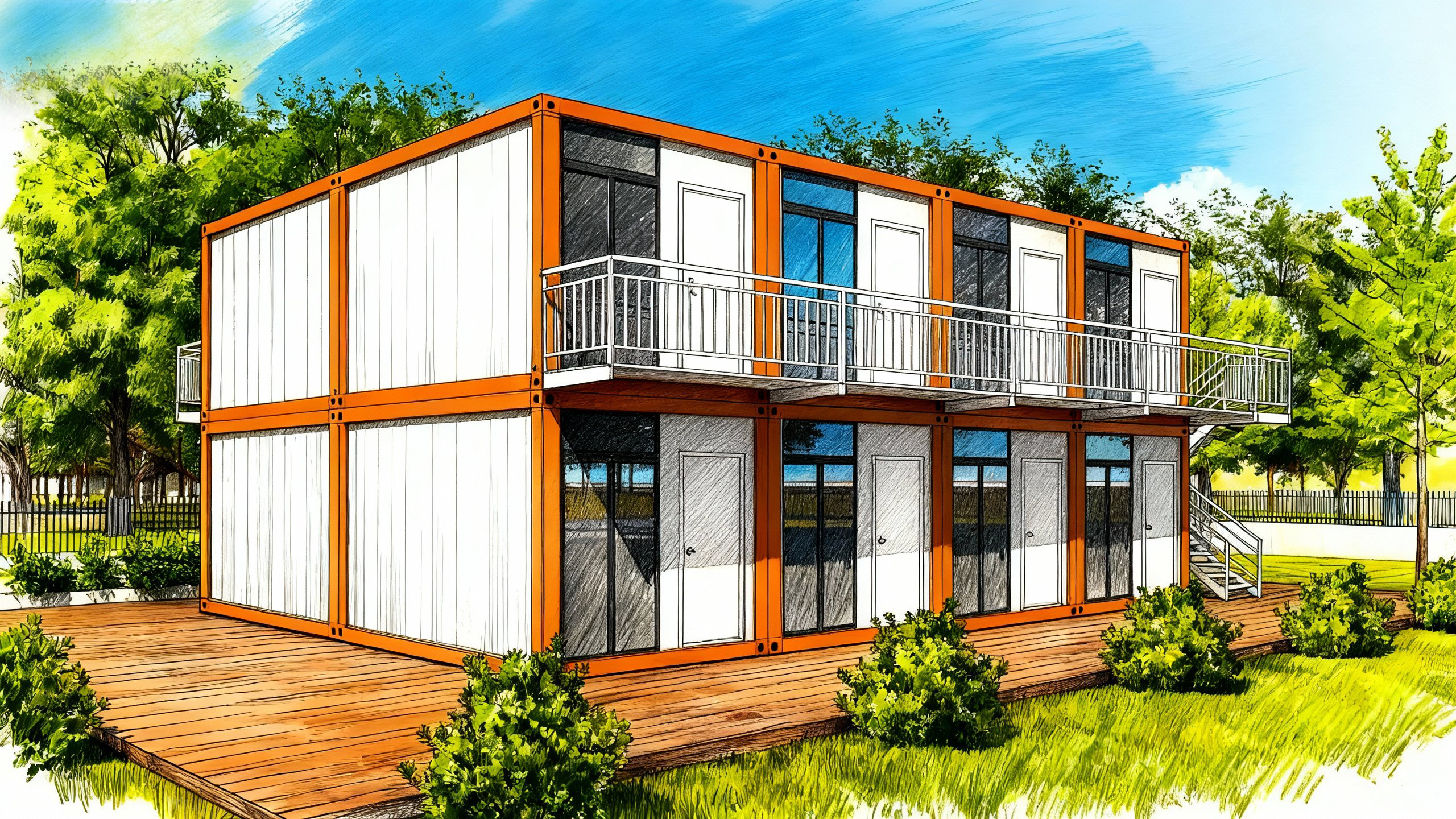 Prefabricated Steel Container Frame