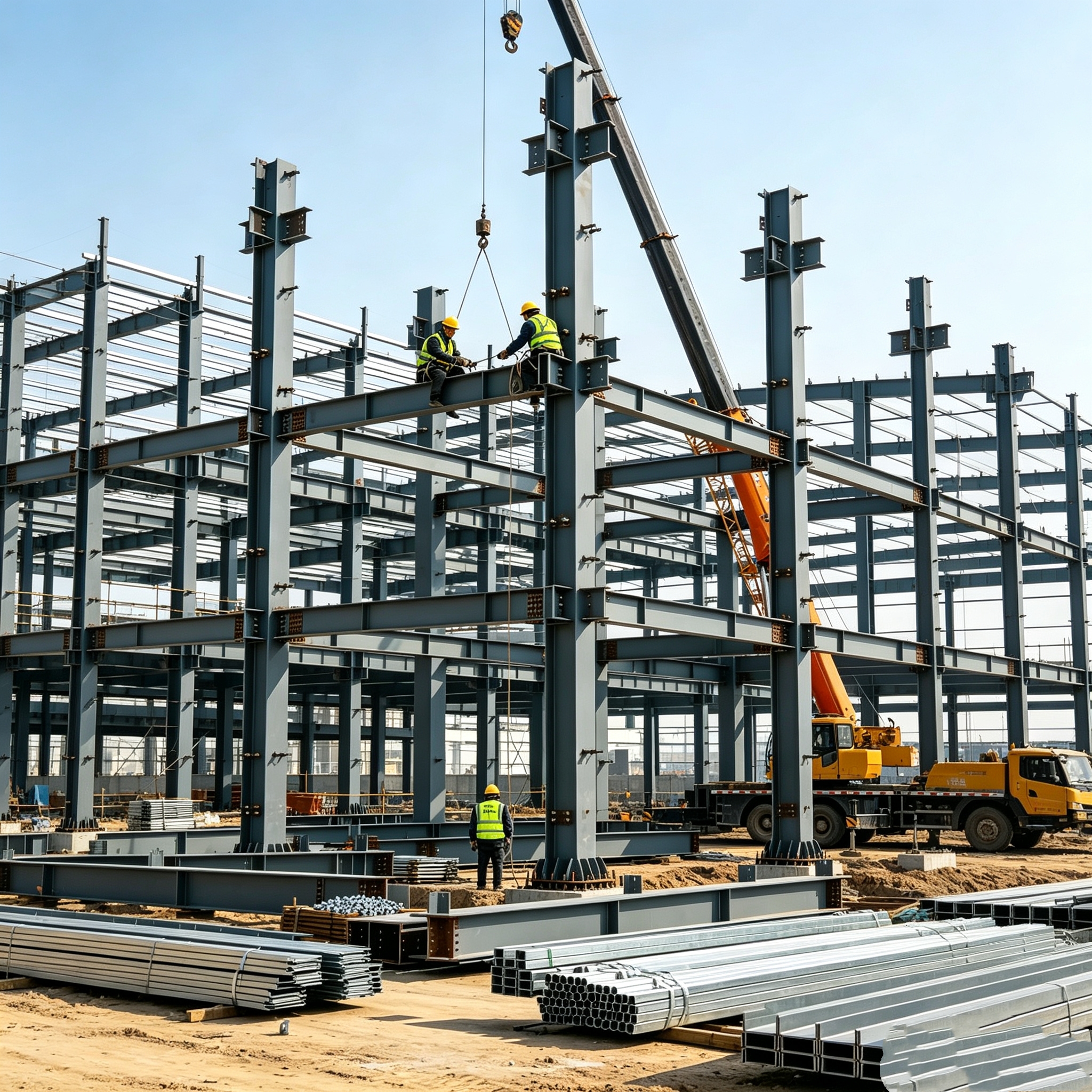 Custom Modular Steel Structure Building for Commercial Office and Apartment with Modern Design