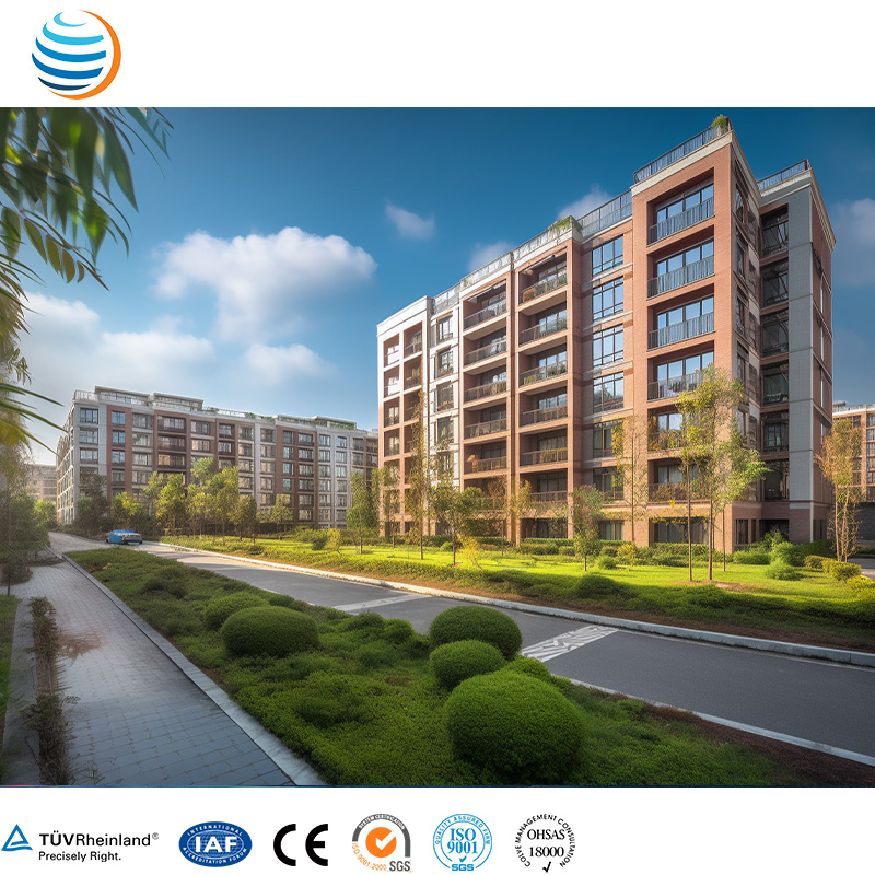 Prefab High Rise Multi Story Building Steel Structure Apartment Building Prefabricated Metal Building