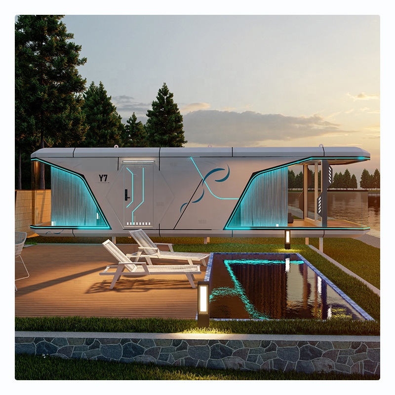 Outdoor Expandable Prefabricated Capsule Container House Modern Modular Space Capsule House Mobile Luxury Prefab House
