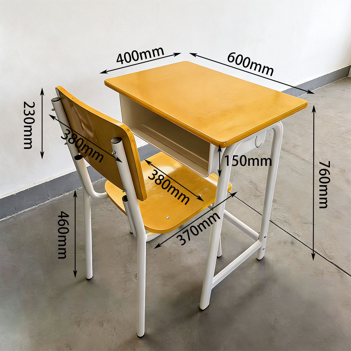 Africa Primary Training School Furniture Varnish-sealed Edges Desktop And Chair Set Classroom Desk And Chair For Study