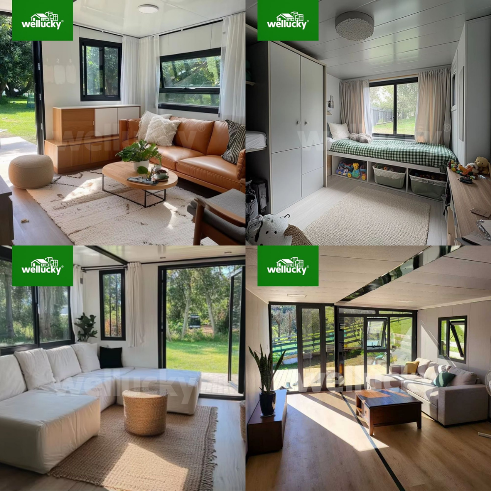 Rapid Build Expandable Prefab Home Energy Efficient Galvanized Steel Frame for Remote Office Holiday Cabin Worker Accommodation