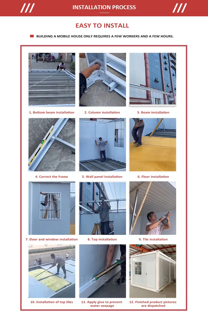 Modern Prefab House Portable Modular Foldable House Container House Mobile Home Tiny House Prefabricated House Casa Modular Casa Prefabricada Tiny Home
