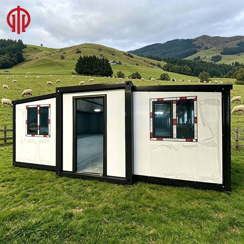 Portable Luxury Modular Homes 20FT Expandable Steel Container 1-4 Bedroom Tiny Villas