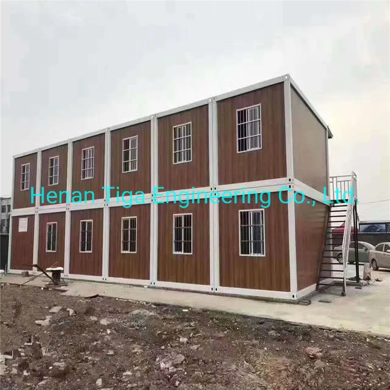 Two Storey Modular Worker Living Construction Site Office Prefabricated Foldable Container House