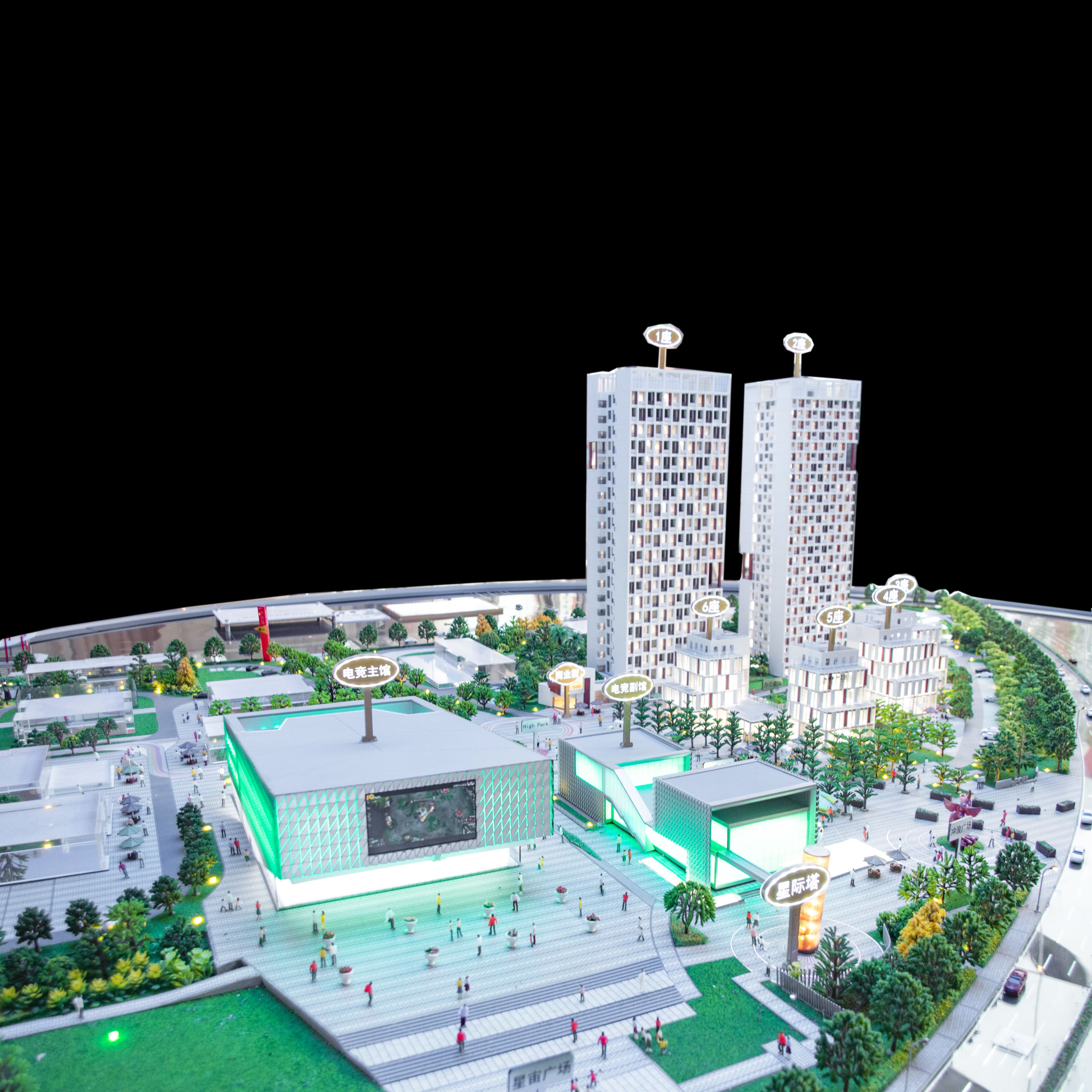 Office Building Model Skyscraper View 2