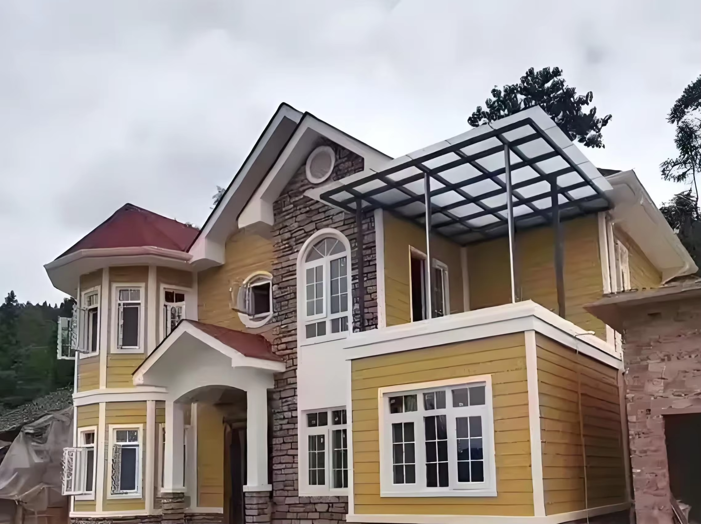 Low Cost Modern Luxury Design Multi-Story Prefabricated Steel Structure House Customized Fast Install Villas Townhouse Building