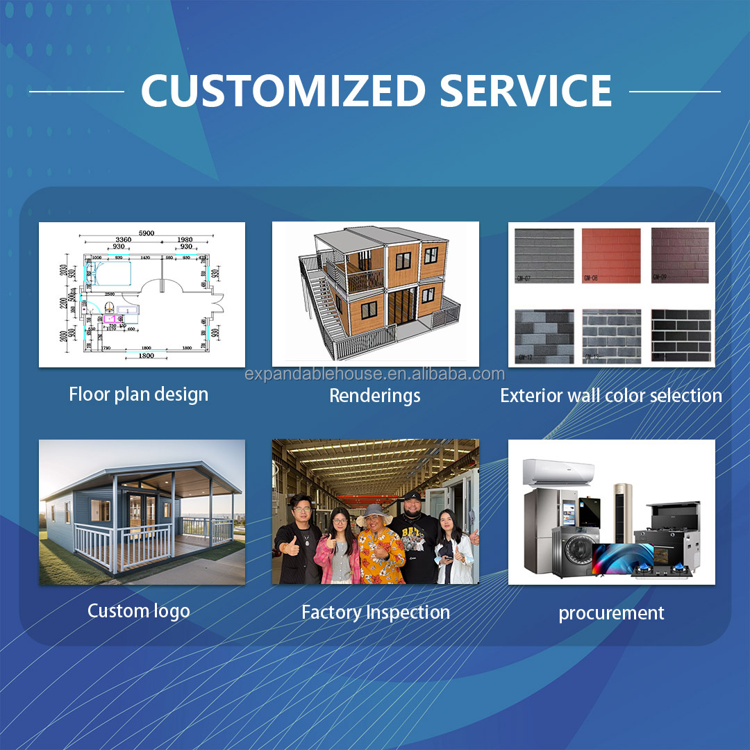2 Story Container House Expandable House 40ft Cottage House