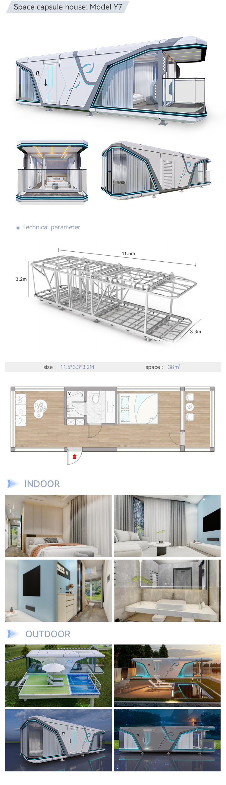 Capsule House Interior View