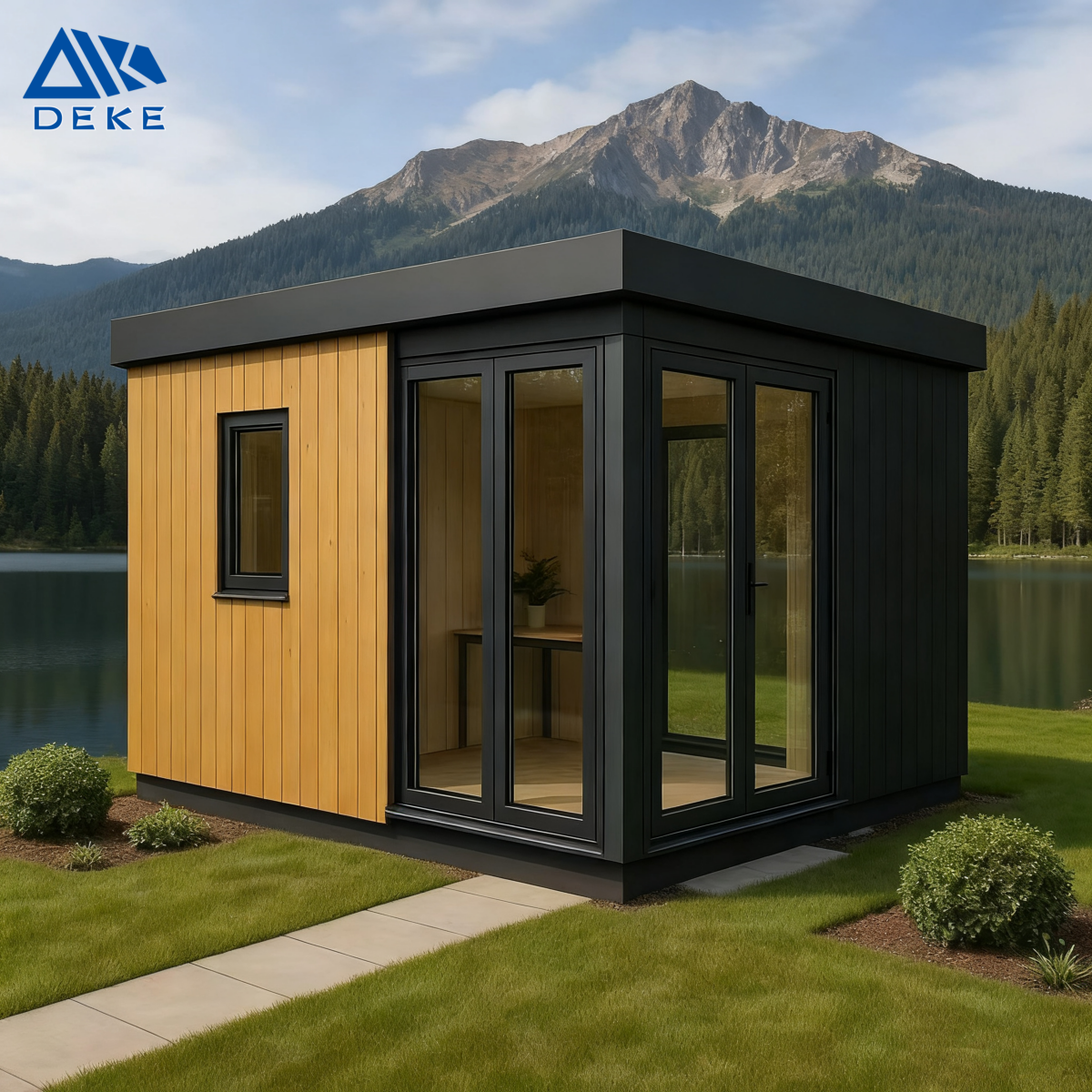 Custom Design Prefab Office Container House Backyard Garden Prefabricated Portable Office Home Modular House