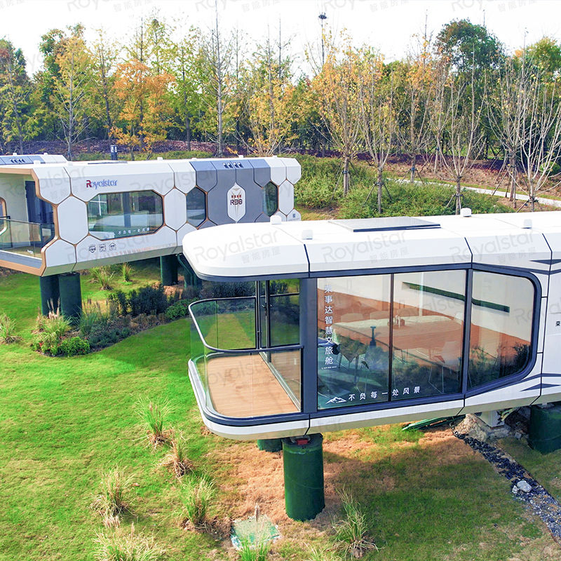 Outdoor Eco-Capsule House Pods Prefabricated Modular Space Capsule Rooms Cabin Container