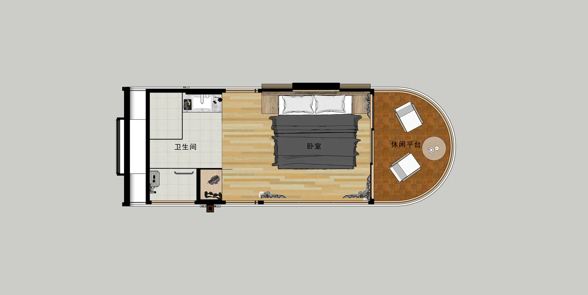 Interior Layout Prefabricated Tiny House