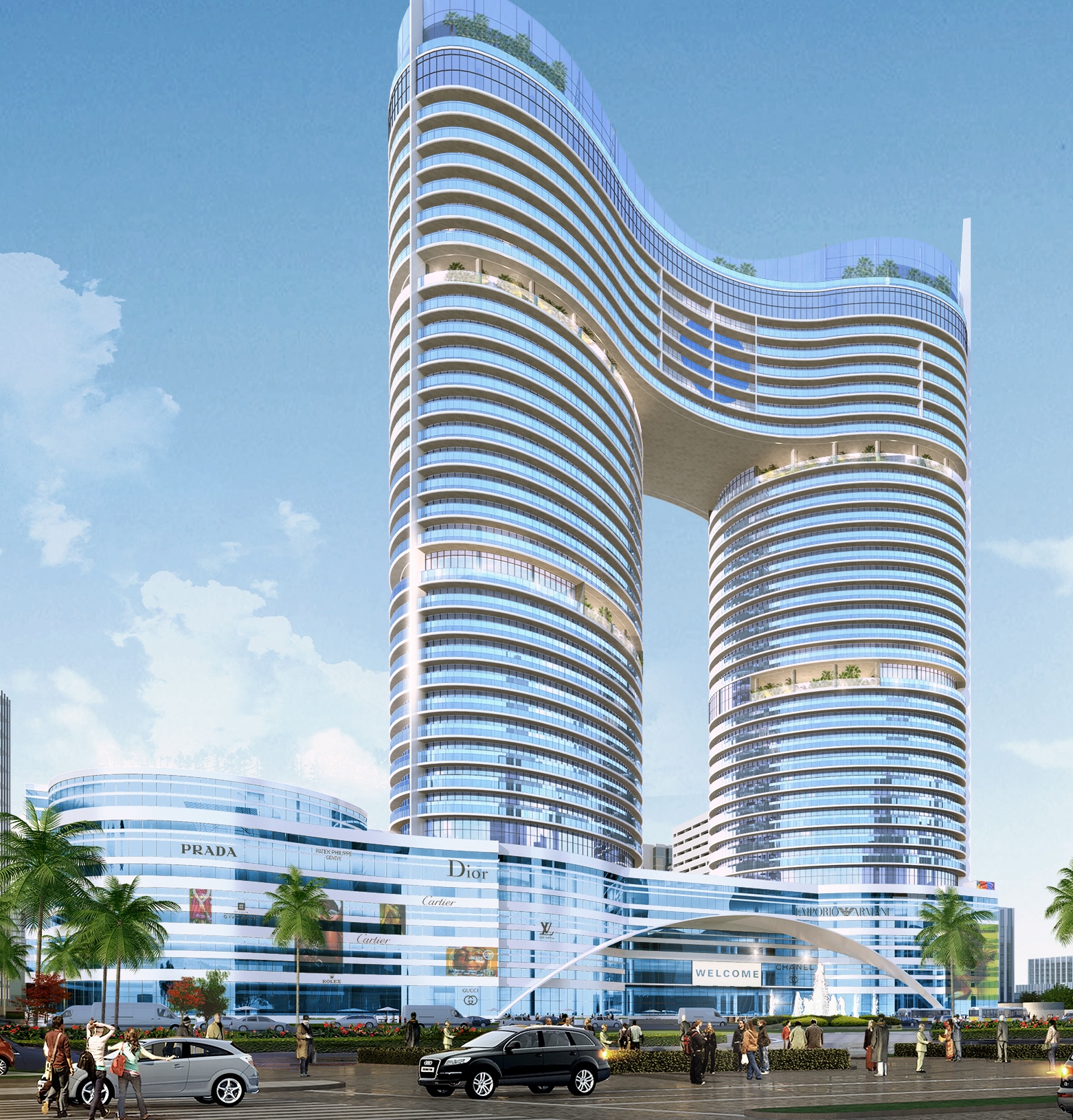 Modern Prefabricated Hotel Building Steel Structure Prefabricated Apartment Building