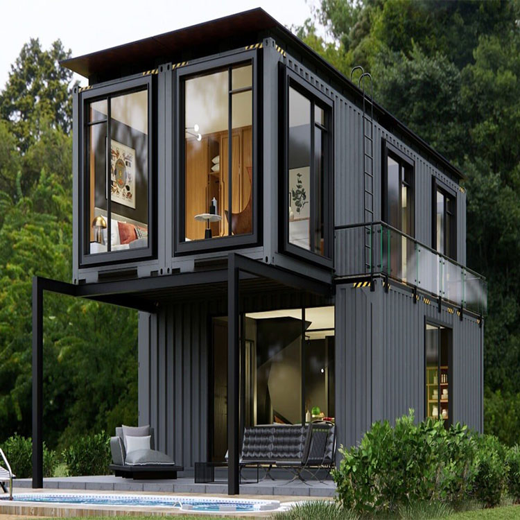 Modular Prefabricated Container Houses Quick Assembly Portable Metal Garage Collapsible Quick For Home