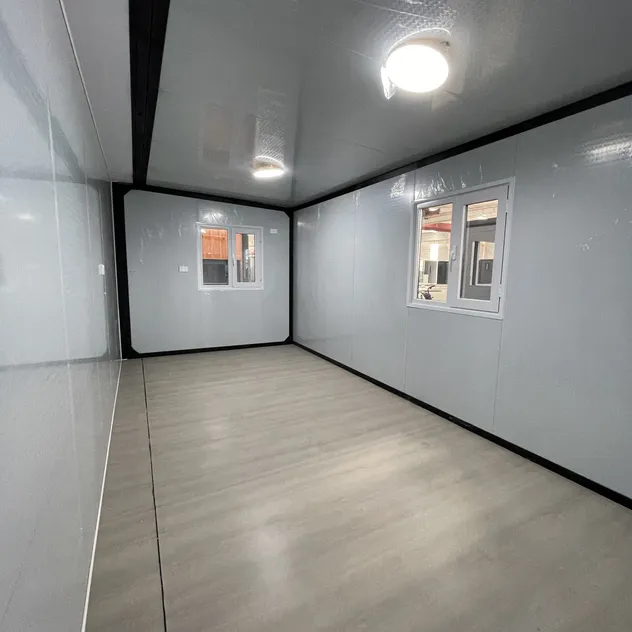 Sliding Door Detail in Prefab Cabin