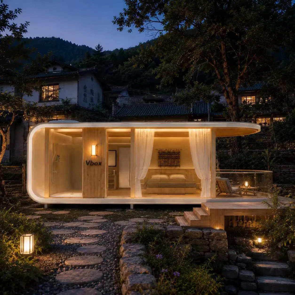 Modern Design Modular Prefab Homes Prefabricated Steel Frame Expandable Capsule Mobile Tiny House
