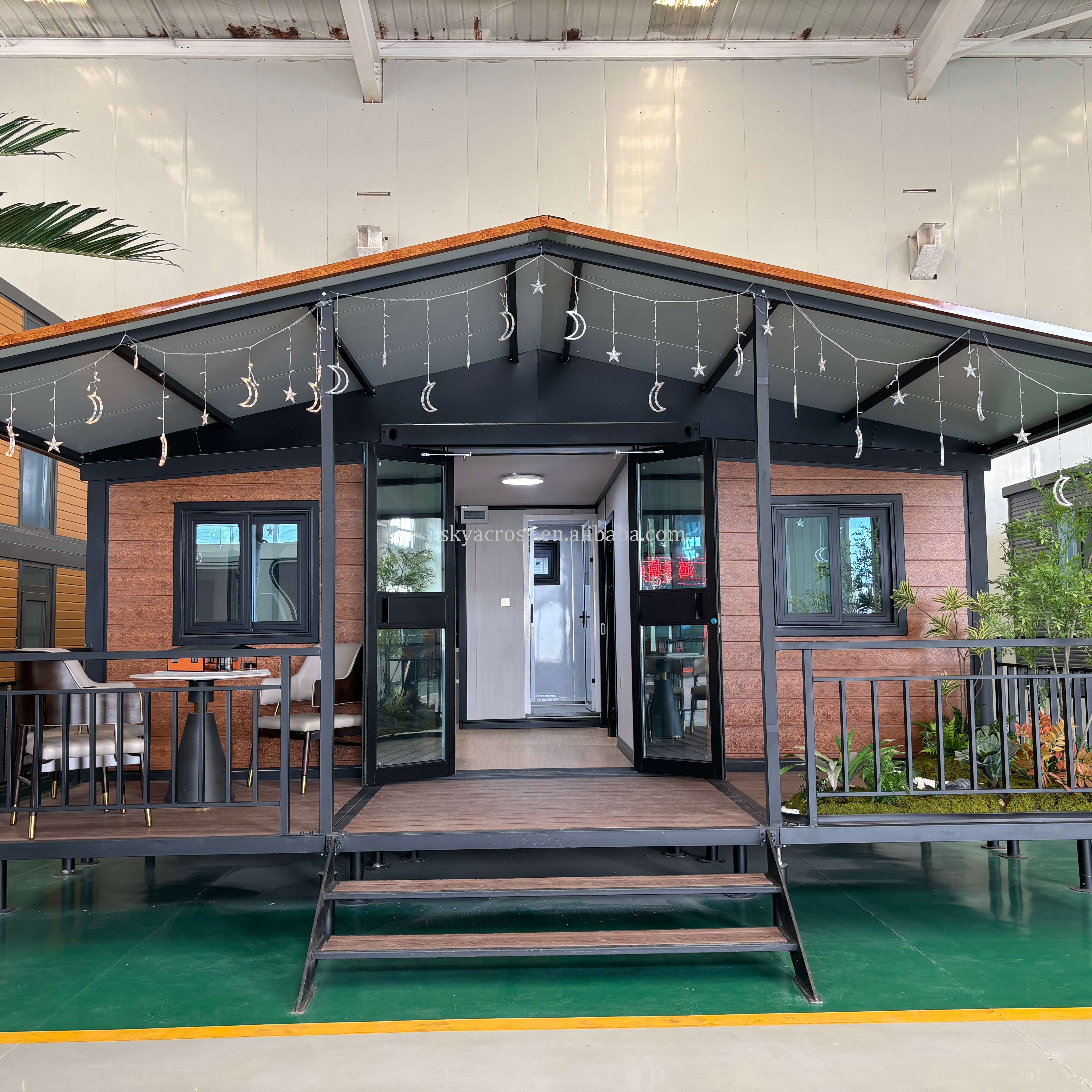 Wholesale 3 Bedroom Luxury 40ft 20ft Movable Foldable Expandable Prefab Container House For Sale Skyacross With Bathroom