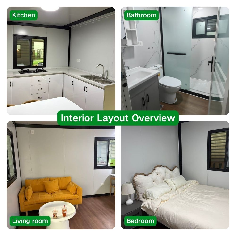 Rapid Build Expandable Prefab Home Energy Efficient Galvanized Steel Frame for Remote Office Holiday Cabin Worker Accommodation