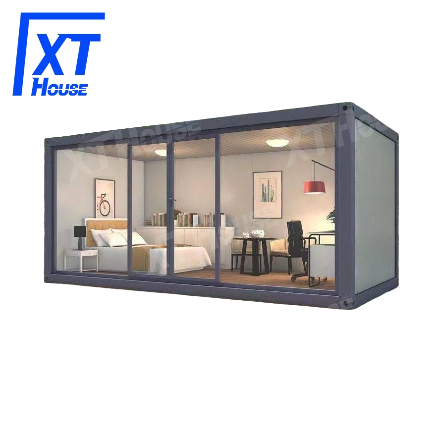 Cheap Modern 20feet Flat-Pack Factory Wholesale Price 20FT Modular Living Container House Flat Pack House Ready to Living Prefabricated Portable Container House
