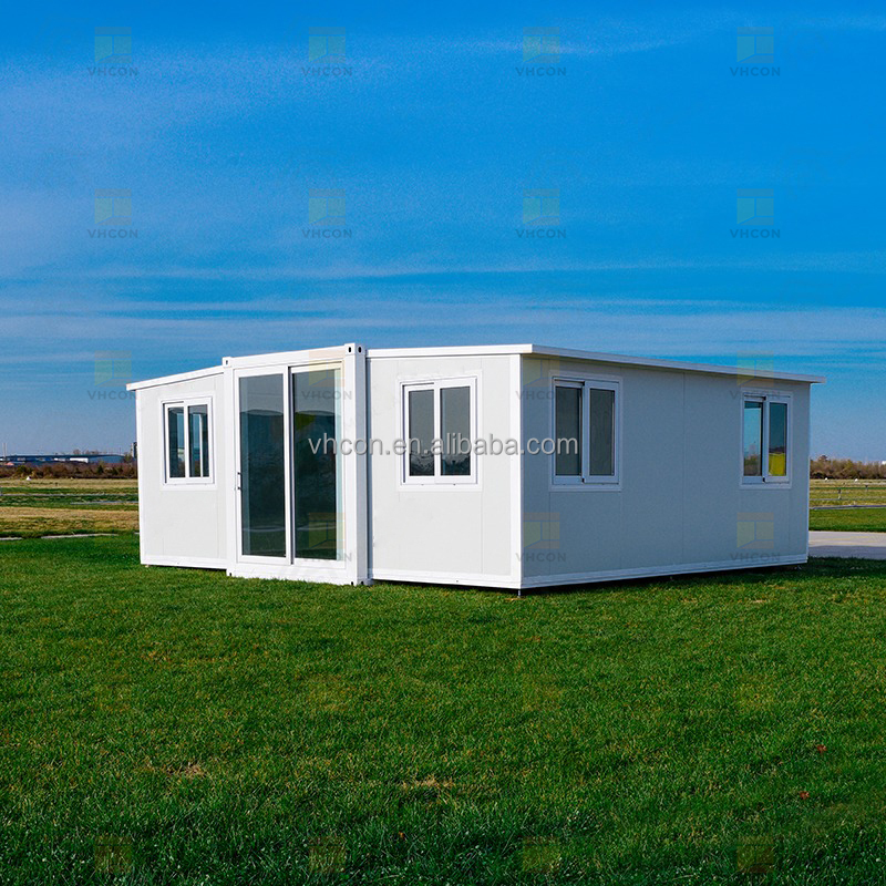 Professional Easy Build Modular Homes Tiny Storage for Worker Camp Office Double Wide Flat Pack Container House With Furniture
