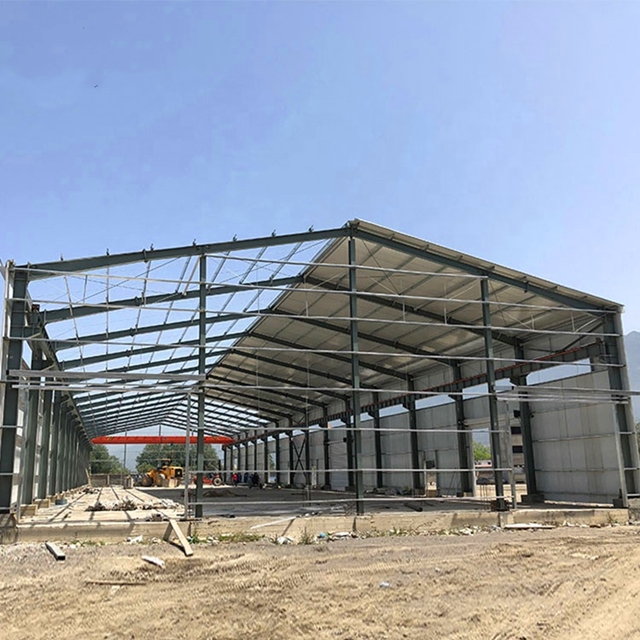Modern Prefabricated Steel Structure Building Warehouse Workshop Shed Office Exhibition Hall Stadium Cinema Hot Dip Galvanized
