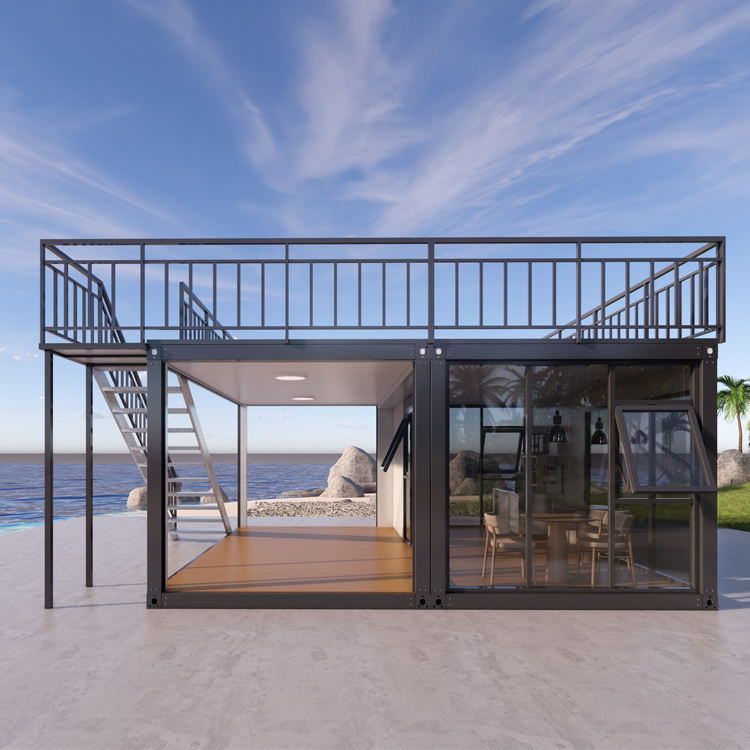 20 Feet Smart Fabricated Flat Pack Container Construction Office House Luxury Prefabricated Prefab Mansion Home