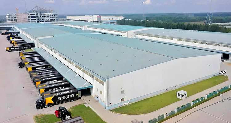 Factory facility vertical view