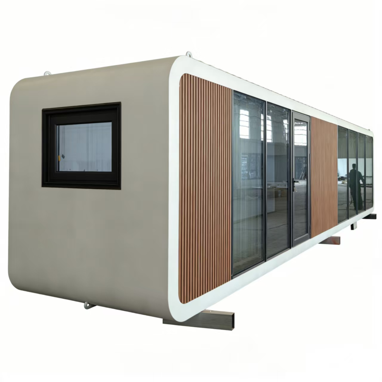 Sinoy 40ft Tiny Home Capsule Office Prefab Container House Hotel Shop Villa Modern Design Leak Proof Apple Cabin