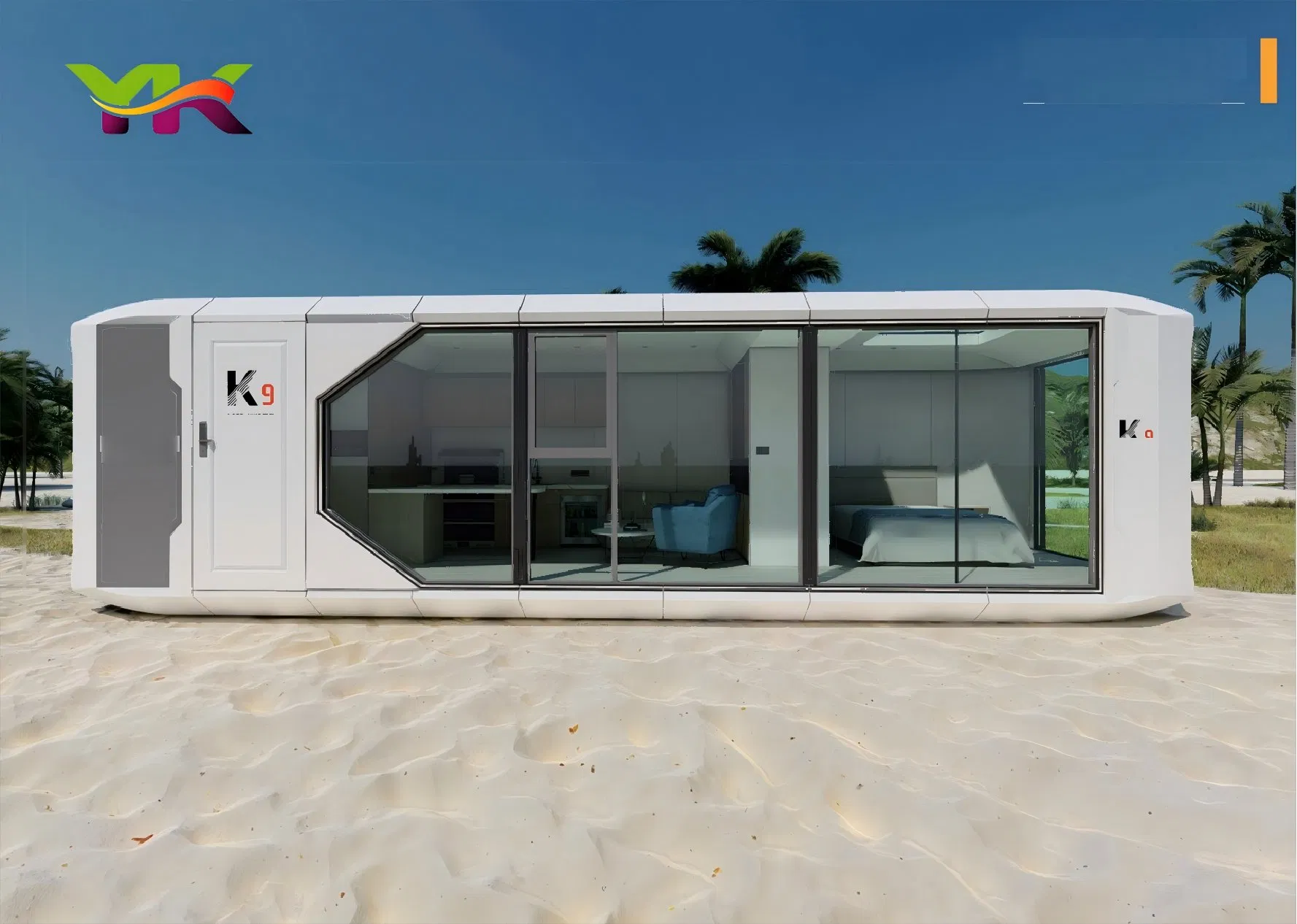 Modular Home House Movable Prefabricated Tiny Portable Outdoor Space Capsule Hotel Mini Pod Prefab Living Smart Apple Mobile Cabin Container Bedroom for Sale