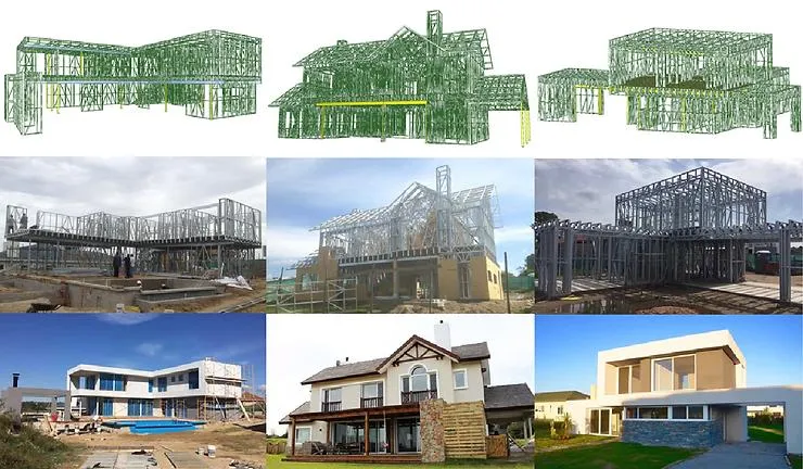 Modern Luxury Prefab House Villa Light Steel Structure Modular Homes Prefabricated Houses