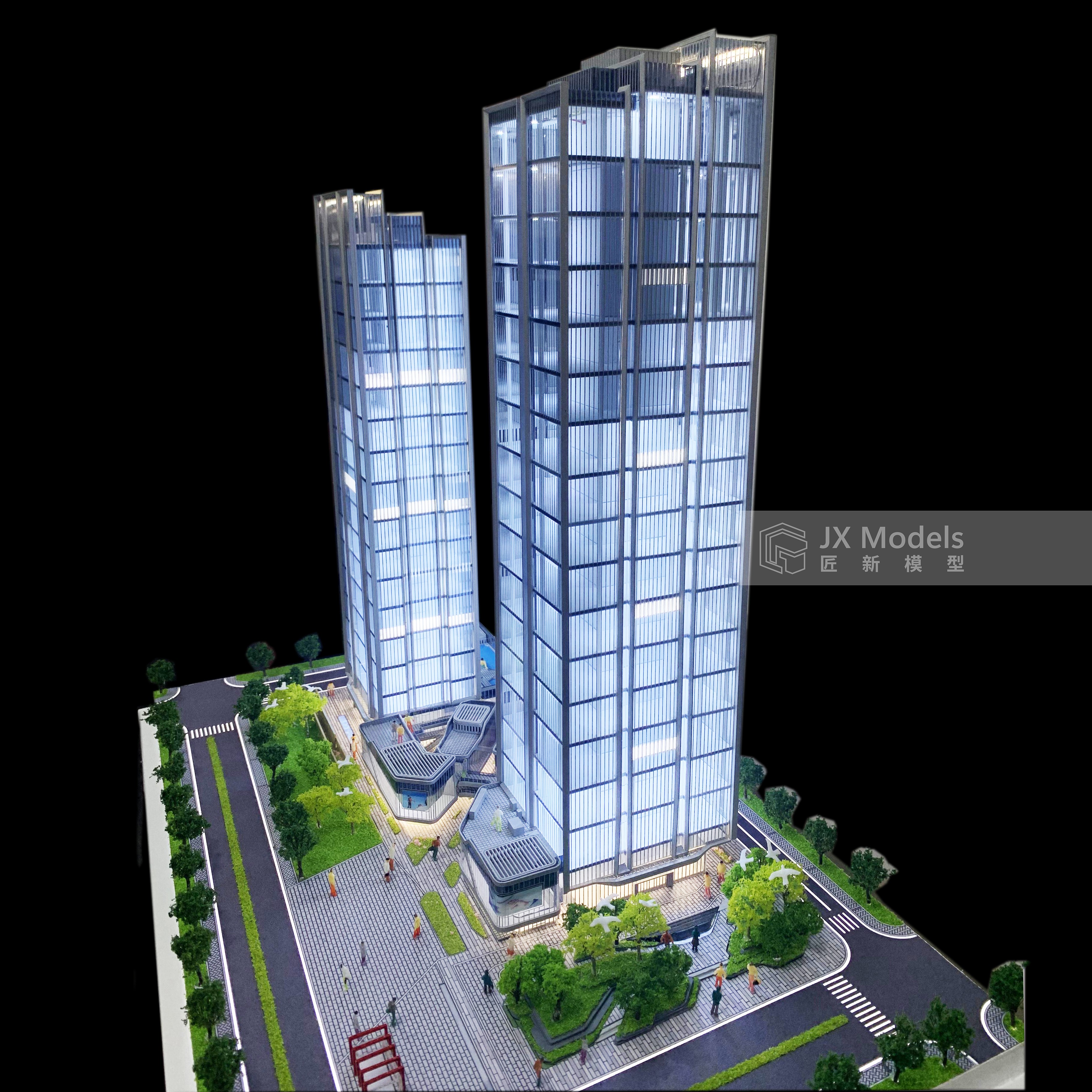 Customized Office Building Model Skyscraper Building Model Business Office Building Model Design And Production One-stop Service