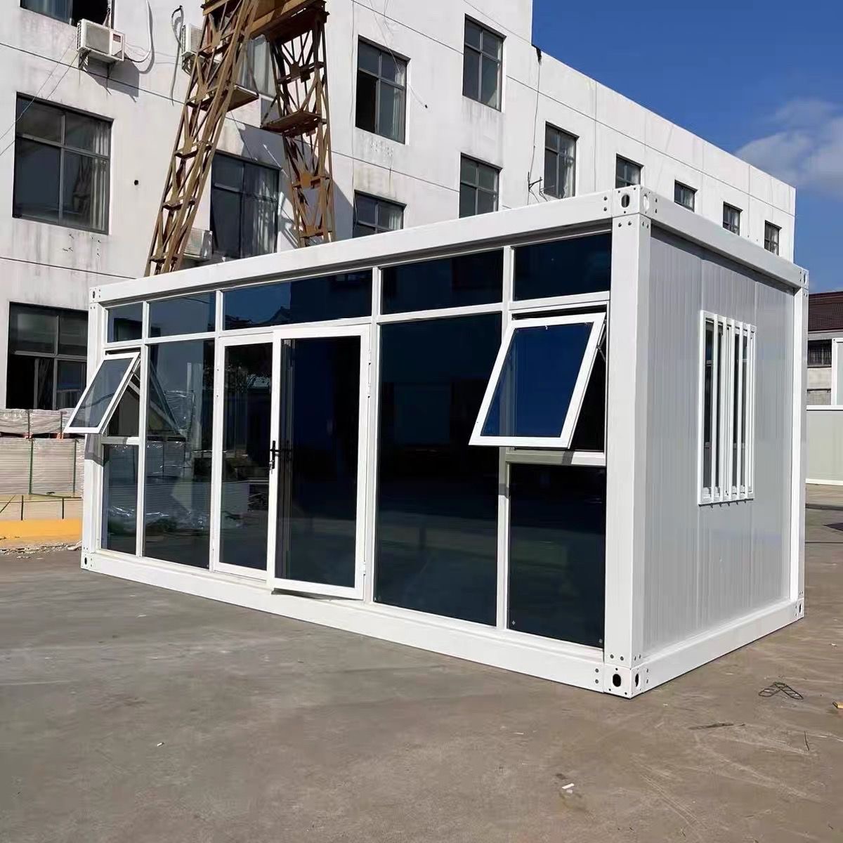 Heavy Duty Glass Container House Fast Assembly Prefab Modular Living Home Portable Cabin Modern Luxury Airbnb Hotel Room Unit