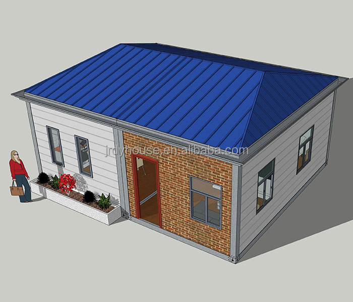 Completed container house installation