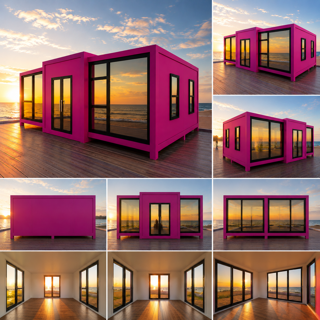 Environmentally Friendly 20-40 Foot Container Expandable Prefabricated Modern Hotel House Bathroom Villa Flat Mobile Home