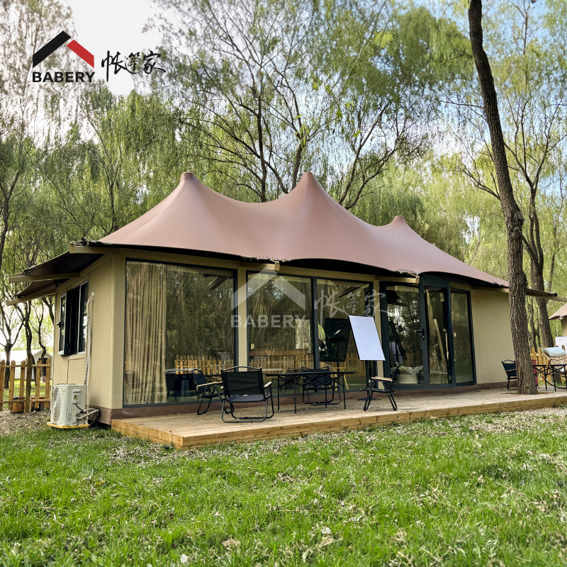 Luxury Glamping Tent Cozy Interior