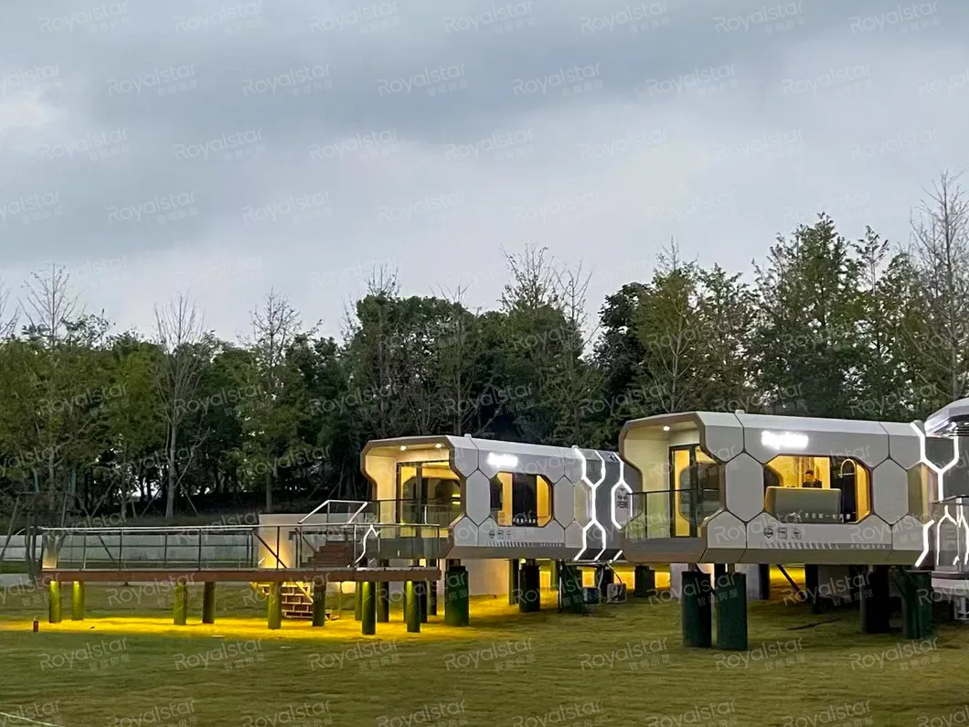 Outdoor Eco-Capsule House Pods Prefabricated Modular Space Capsule Rooms Cabin Container
