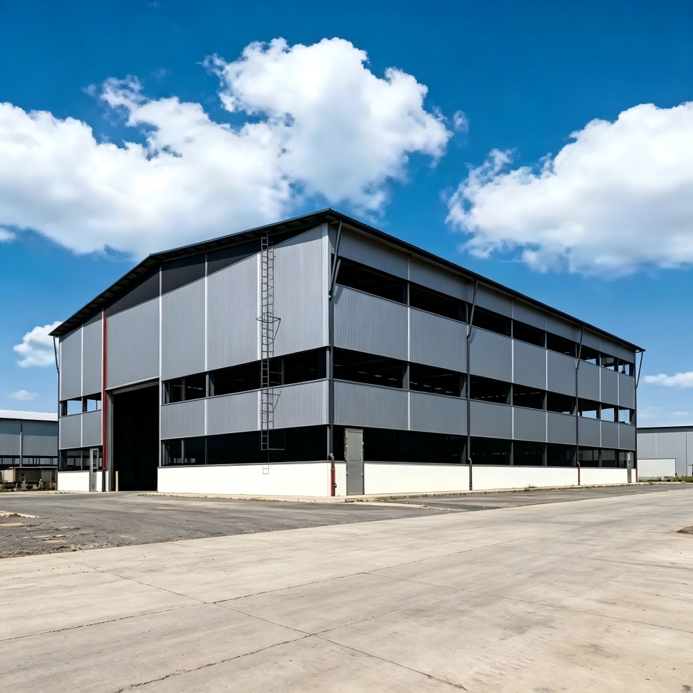 Earthquake Resistant And Windproof Industrial Steel Structure Warehouse Prefabricated Metal Building For Logistics Center