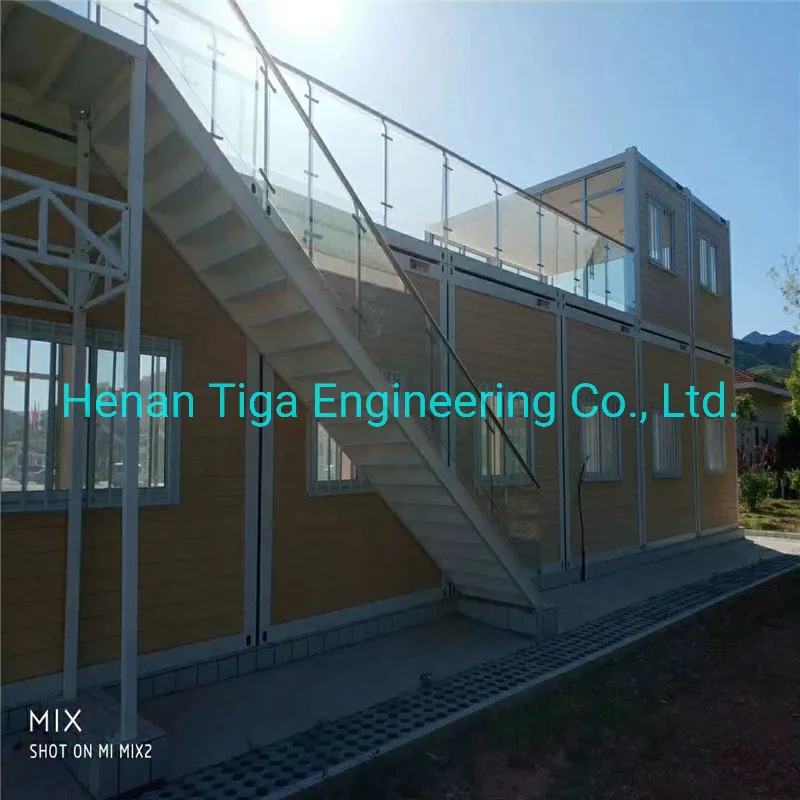 Two Storey Modular Worker Living Construction Site Office Prefabricated Foldable Container House