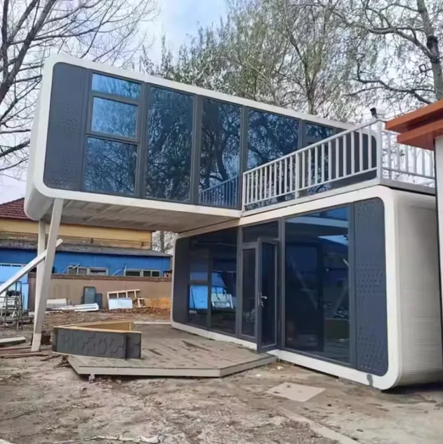Prefab Fast Build Prefab House 10FT 20FT 40FT Modular Folding Container Hotel House Small Tiny Container House Home Office