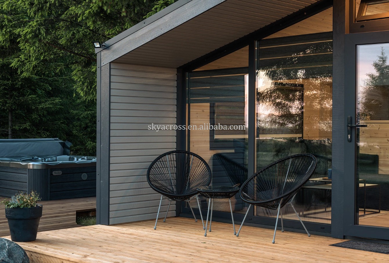 One Bedroom Prefab House Garden Buildings Cabin Outdoor Office Pod Granny Flat Australian Tiny Home Prefab House Kit Cottage