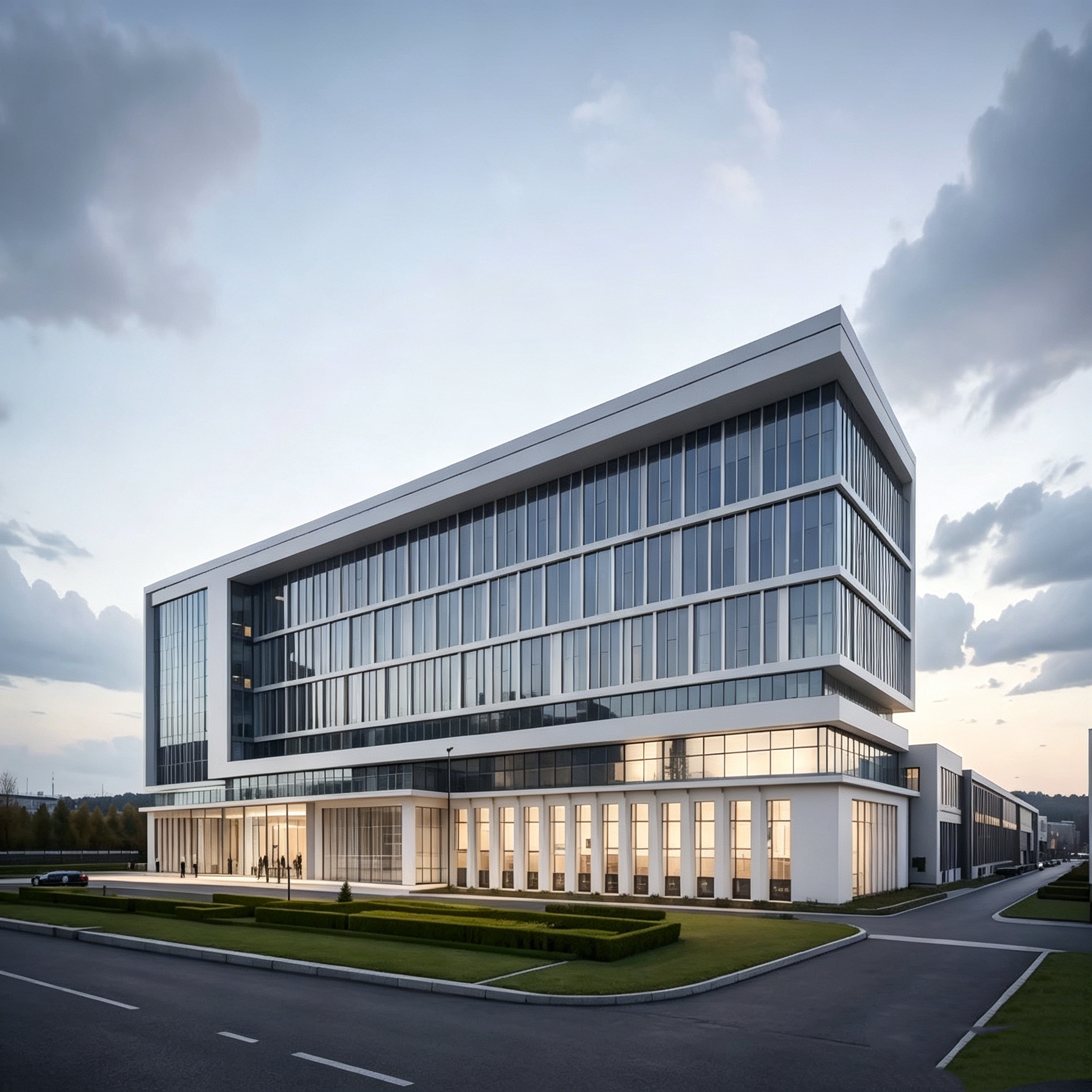 Custom Modular Steel Structure Building for Commercial Office and Apartment with Modern Design