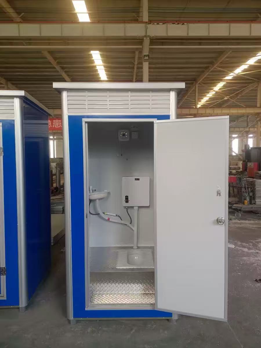 Portable Toilet Guard Cabin Combo Eco-Friendly Durable Modular Prefabricated Booth Easy Installation for Security Sanitation