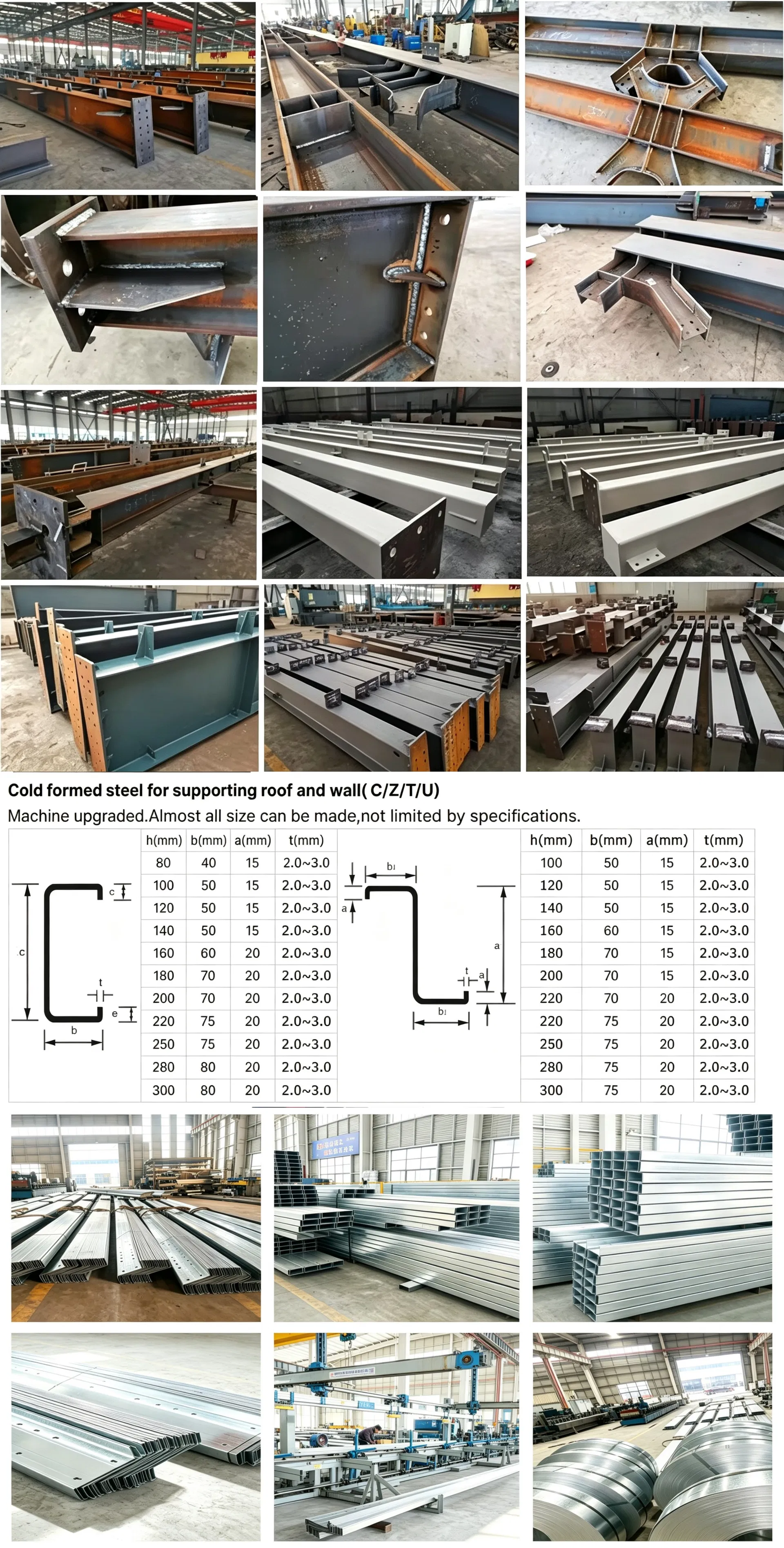 Main Frame Steel Columns and Beams